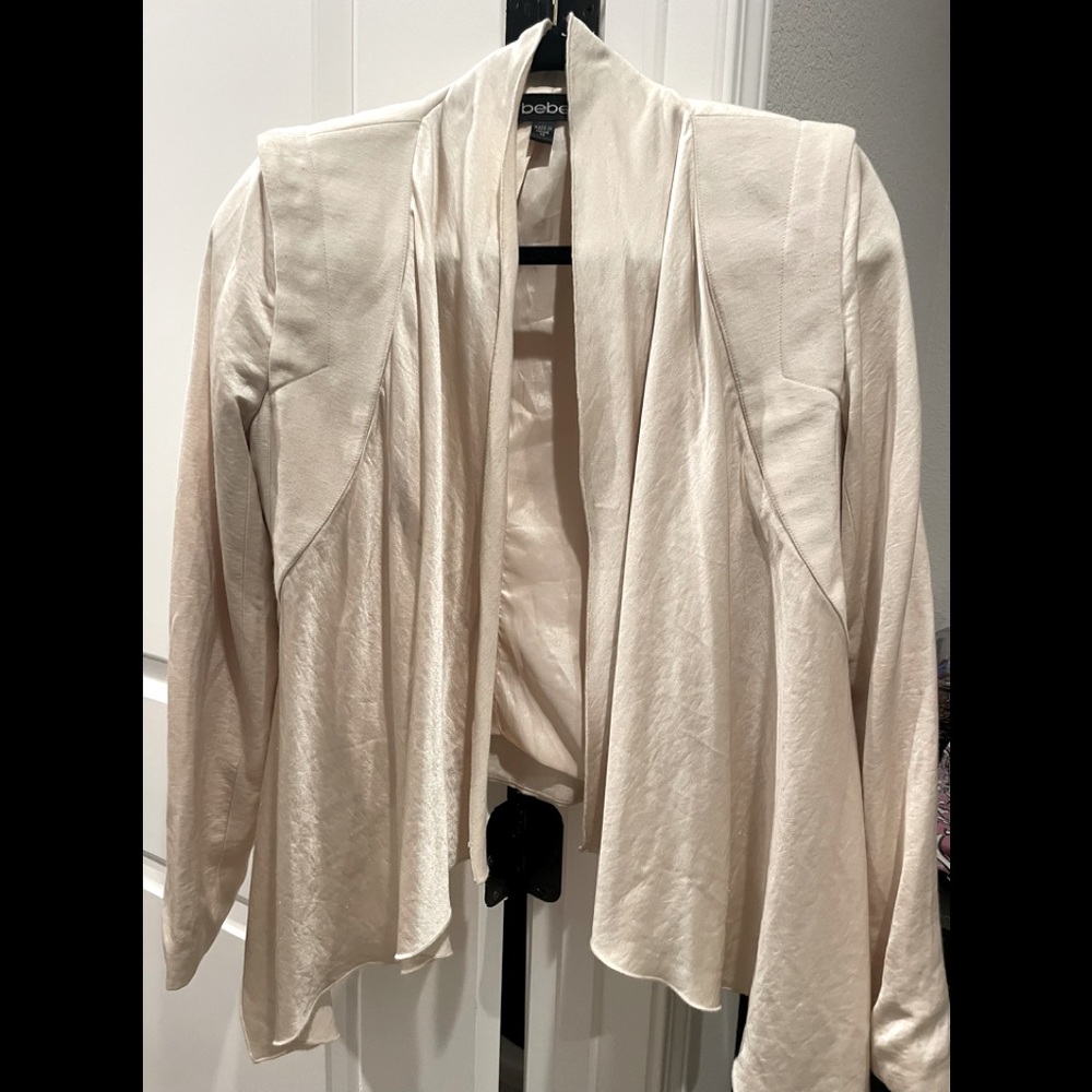Bebe cream/off white blazer.  Size XS